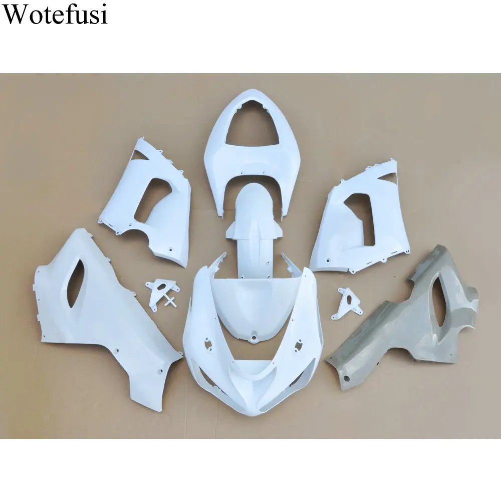 

Wotefusi ABS White Injection Mold Unpainted Bodywork Fairing For Ninja ZX 6R 05 2006 [CK1027]