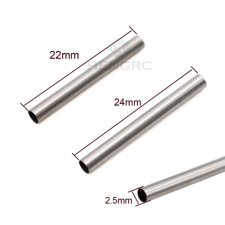 Watch Band Strap Accessories 4pcs/Set 20mm 22mm 24mm Stainless Steel Tube Watchbands Spring Bar Tubes