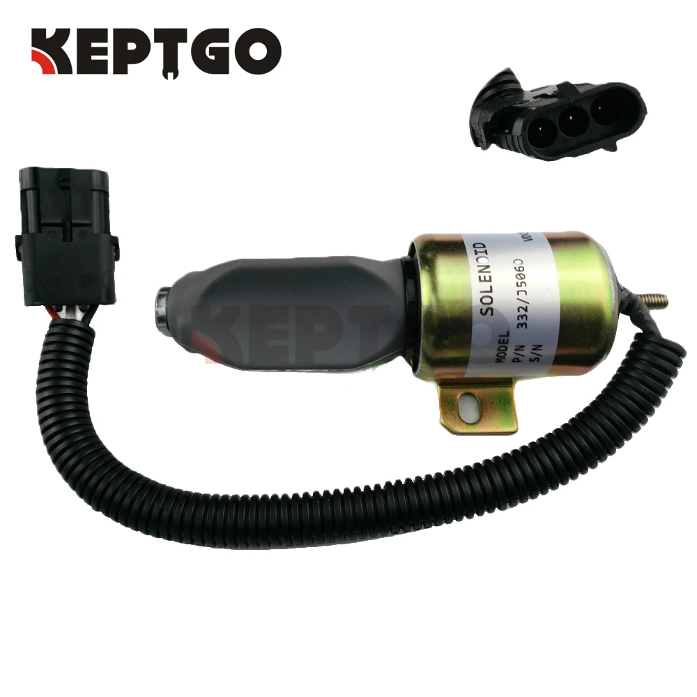 332/J5060 24V Stop Solenoid For JCB Stopper Motor