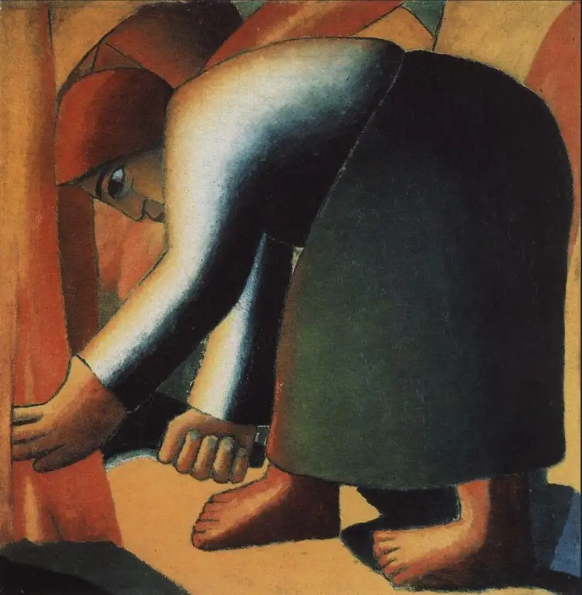 

High quality Oil painting Canvas Reproductions Reaper (1912) By Kazimir Malevich hand painted