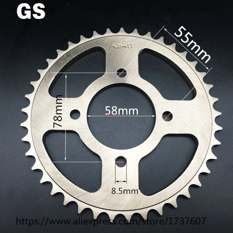 EN GS 30T 34T-53T 36T 38T 39T 41T 43T  Motorcycle sprocket/ EN GS motorcycle sprocket/Engine Sprocket  Teeth/Motorcycle Dirt