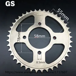 EN GS 30T 34T-53T 36T 38T 39T 41T 43T  Motorcycle sprocket/ EN GS motorcycle sprocket/Engine Sprocket  Teeth/Motorcycle Dirt