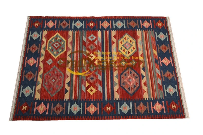 

handmade wool kilim rugs living room rug bedroon bedside blanket corridor Mediterranean style 932V1gc131yg4