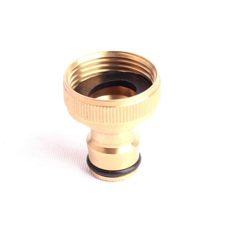 

2pcs 3/4 Inch Female Thread Nipple Connector Brass Connector Hose Water Fittings Garden Quick Connector