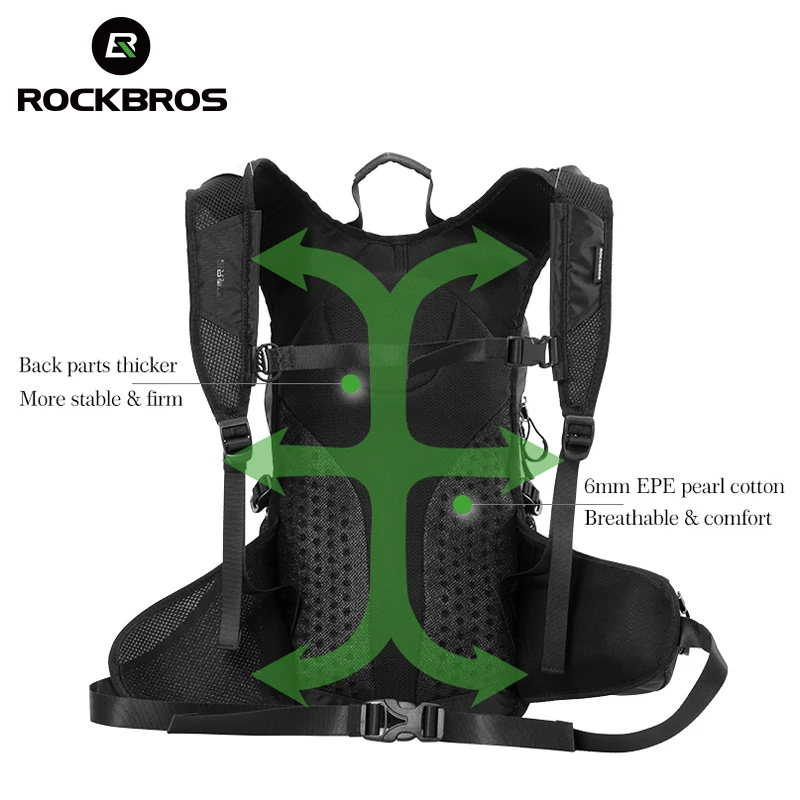 ROCKBROS Cycling Bike Hiking Backpack Outdoor Sport Bag Camping Hunting Climbing Travel Bag Rainproof Big capacity Package Trunk