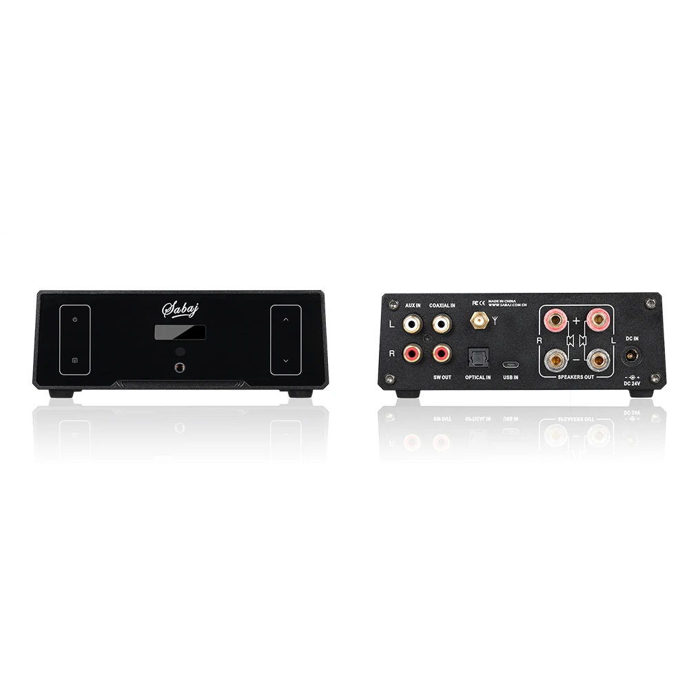 Sabaj A4 HIFI Amplificatore Digitale di Classe D Audio Stereo AMP DPS Tecnologia Bluetooth 4.2 di Uscita 80Wx2 Supporto apt-X coassiale Ottico