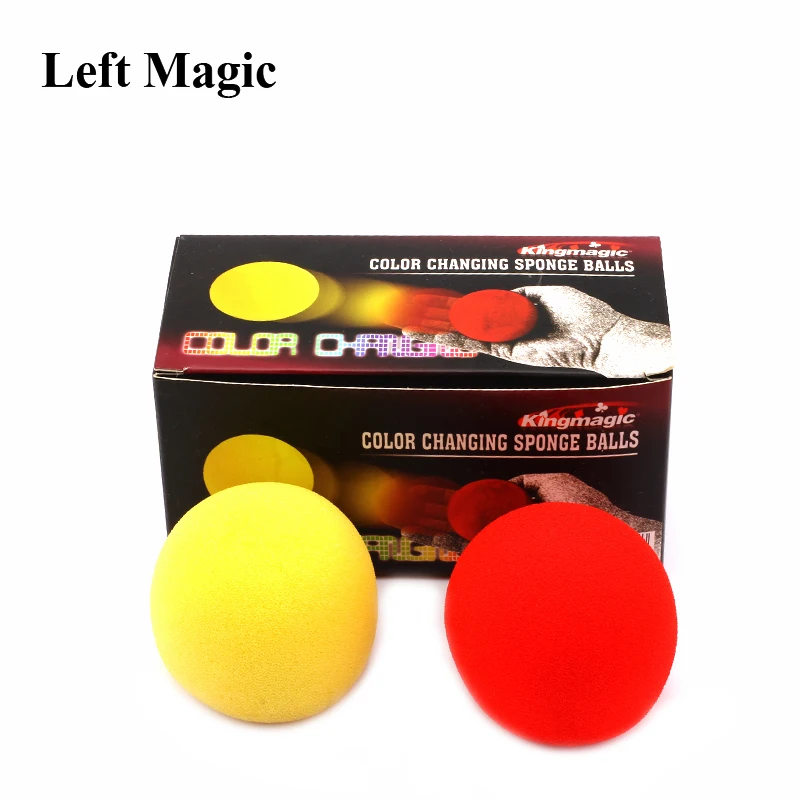 Trucage Balle éponge Tours De Magie Balle Éponge Changement De Couleur – 2 Accessoires Magiques Amusants Pour Enfants Et Magiciens Débutants