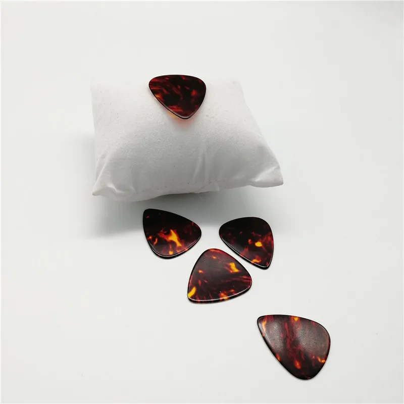 Celluloid Guitar Picks, Tortoise Shell Color, Different Thickness, Plectrum, Free Shipping, 100Pcs