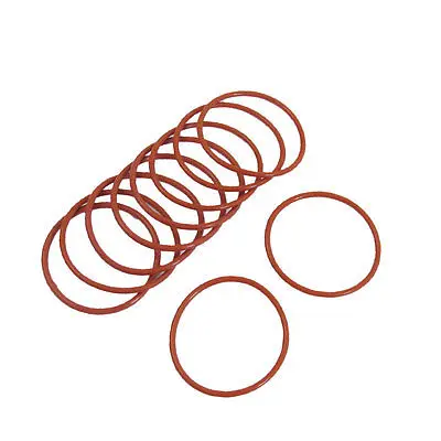 

10 Pcs 38mm x 2mm Rubber O-ring Oil Seal Sealing Ring Gaskets Red