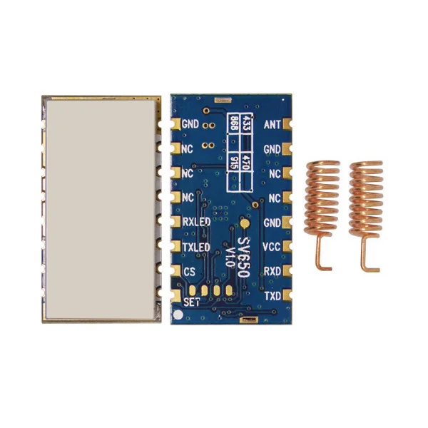 2sets/lot SV650 - Embedded 3km 868MHz RF transceiver module 500mW RS485 wireless data transmission module