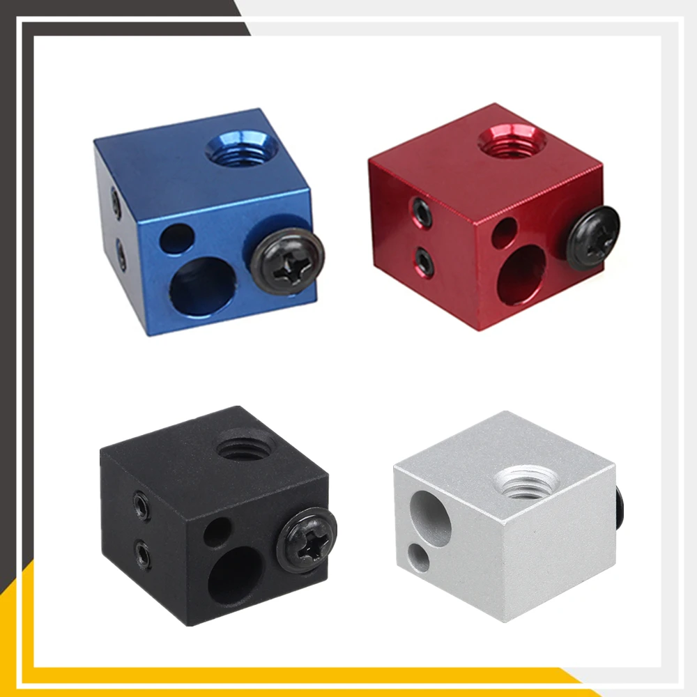 

Wholesale Price 10pcs Lerdge Red/Blue/Silver/Black Aluminium Heat Block For J-head Extruder HotEnd 3D Printers Parts