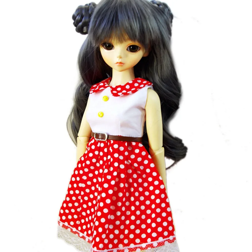 [wamami] 124# Pink/Red/Blue Dots Clothes/Dress 1/4 MSD 1/6 SD DZ AOD BJD Dollfie