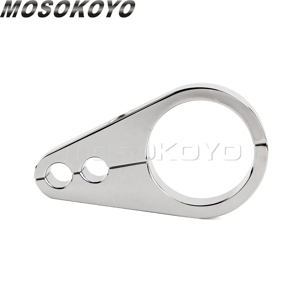 2X Chrome Motorcycle 32mm Brake Cable Clamp 1-1/4\