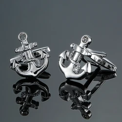 DY The new high quality brass anchor Cufflinks fashion Men's French shirt Cufflink Jewelry wholesale