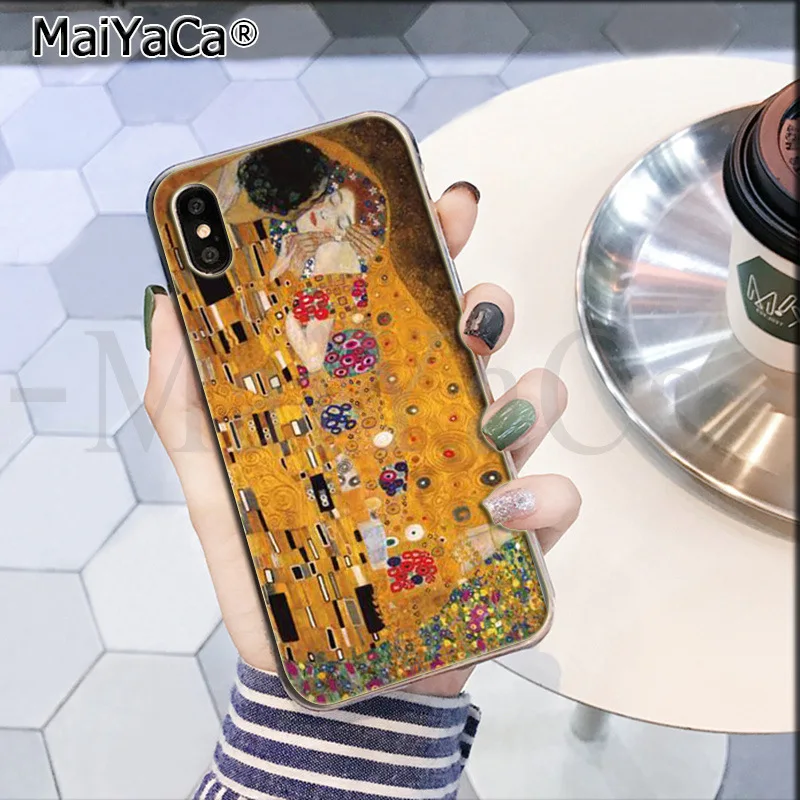 MaiYaCa Art Gustav Klimt Luxury High-end phone Accessories case for iPhone 8 7 6 6S Plus X XS max 10 5 5S SE XR Coque Shell