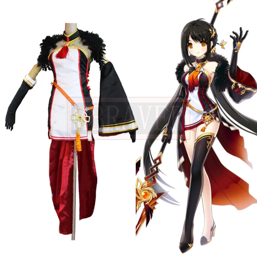 Elsword Ara Yama Raja Cosplay Costume Christmas Party Halloween Uniform Custom Made Any Size