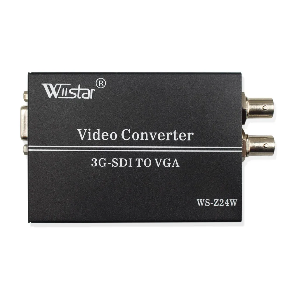 

Wiistar SDI to VGA Converter SD HD 3G-SDI to VGA+3.5mm Audio Video Adapter for PC Laptops