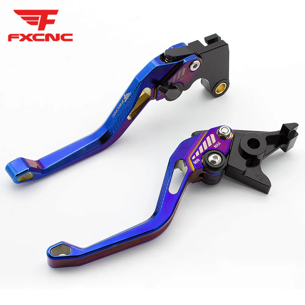 For SUZUKI GSX-S1000 F ABS 2015 2016 2017 2018 CNC Aluminum Adjustable 3D Rhombus Hollow Motorcycle Brake Clutch Levers Set