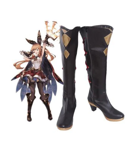 

Granblue Fantasy Clarisse Cosplay Boots Shoes Costume Accessories Halloween Party Boots for Adult Women High Heel Shoes