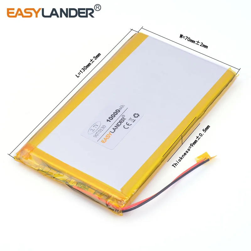 rechargeable lipo battery cell 3.7 V 9070130 10000 mah tablet battery brand tablet gm lithium polymer battery 0970130