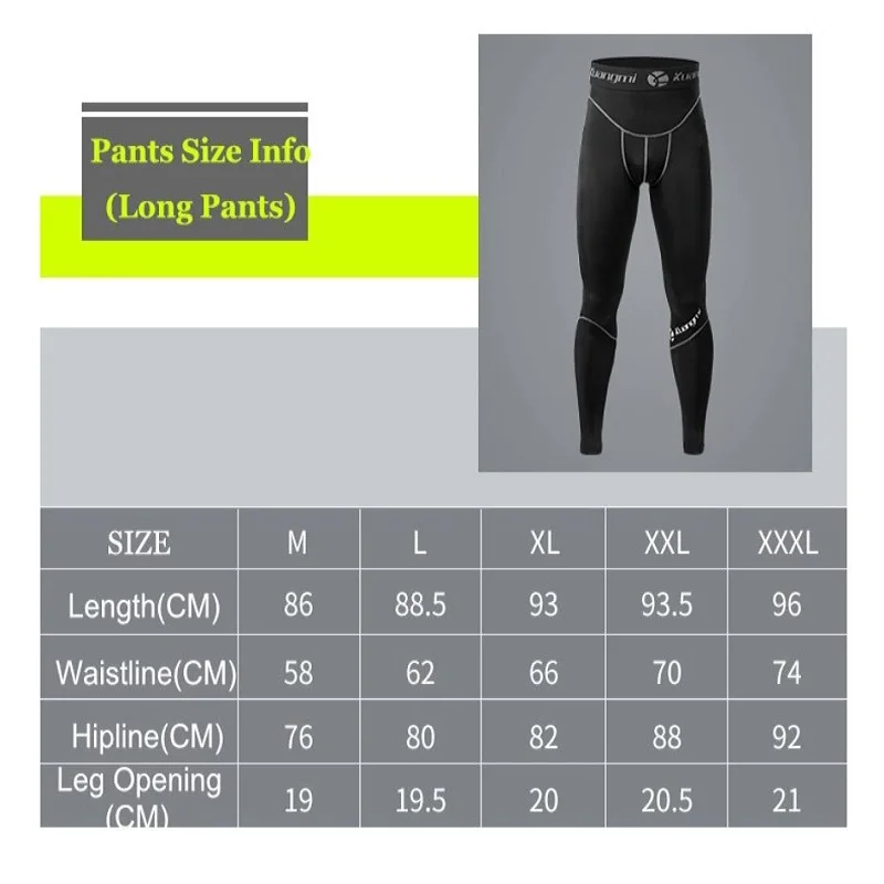 Kuangmi-Running Tights for Men, Compression Jogging Pants, Sports Fitness Sportswear, Quick Dry Elastic Pants, Ankle Length Pant