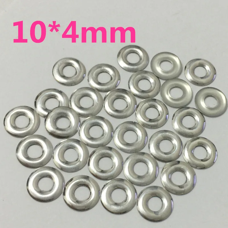 500pcs/lot  10*4mm HotFix Round Hole Studs FlatBack Iron-on Silver Rhinestuds Heat Transfer Nailheads For Garments DIY