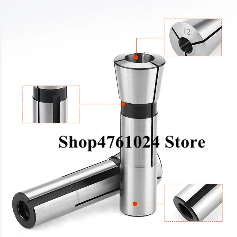 R8 Chuck Collet 3 Mm 4 Mm 5 Mm 6 Mm 8 Mm 10 Mm 12 Mm 14 Mm 16mm 18 Mm 20 Mm Membosankan Penggilingan Taper Spring Collet untuk Mesin Bubut Inci Benang