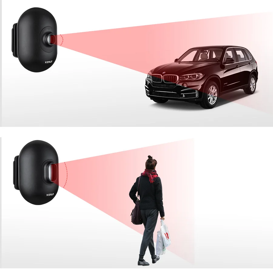 KERUI Sistema de Alarma Inalámbrico Inteligente para el Hogar, Kit de Sensor de Movimiento PIR Impermeable para Entrada de Vehículos y Garaje, Detector de Seguridad y Protección DW9 - details 5