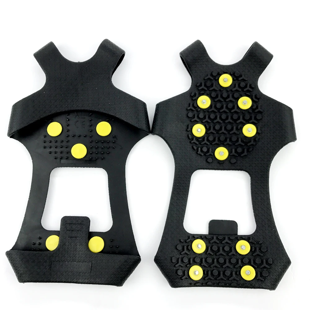 Ice Gripper S M L XL 4 Size 10-Stud Universal Safety Tools No Slip Snow Shoe Spikes Grips Cleats Crampons Winter Outdoor tools