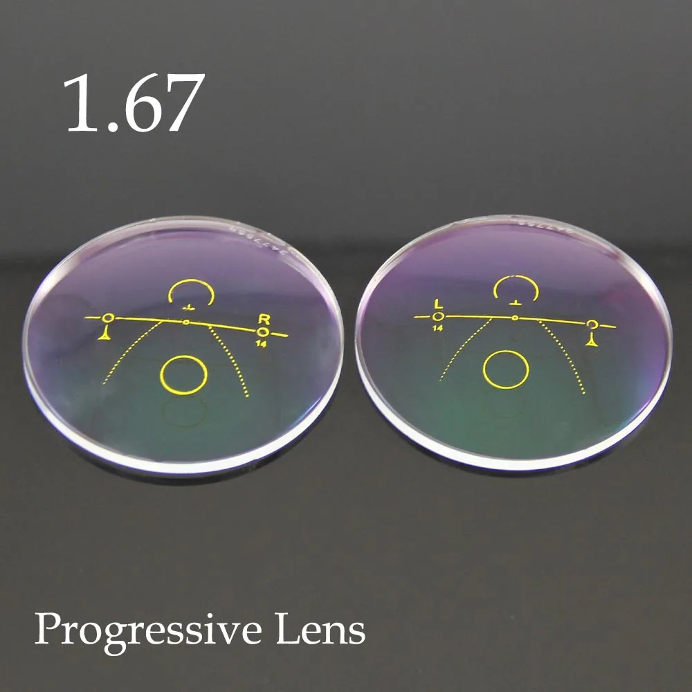 Ultra Thin 1.67 Inside Progressive Lenses Optical Glasses Wide Corridor Multifocal Lenses Eyeglasses Driving Reading Spectacles