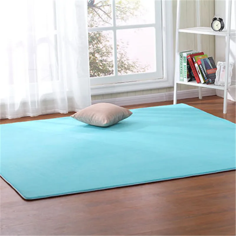 Coral velvet carpet living room coffee table blanket bedroom bedside mat bed front room rug Tatami yoga mat 140cmx200cm pink rug