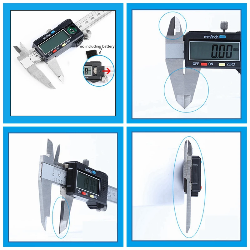 Hoge Kwaliteit 0-150 Mm Meetinstrument Rvs Schuifmaat Digitale Schuifmaat Gauge Micrometer Paquimetro Messschieber