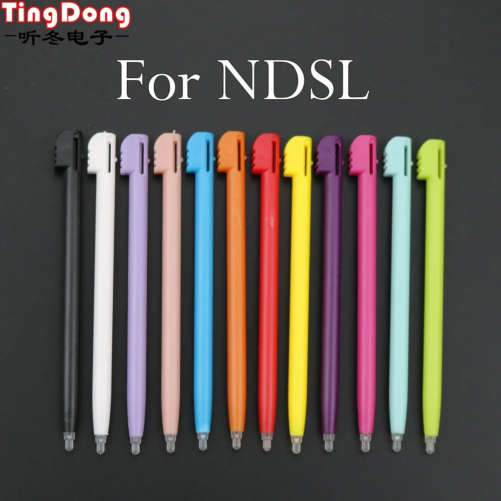 TingDong-12 색 플라스틱 터치 스크린 스타일러스 펜, 닌텐도 ND SL 3DS XL N DS 게임 액세서리 도매