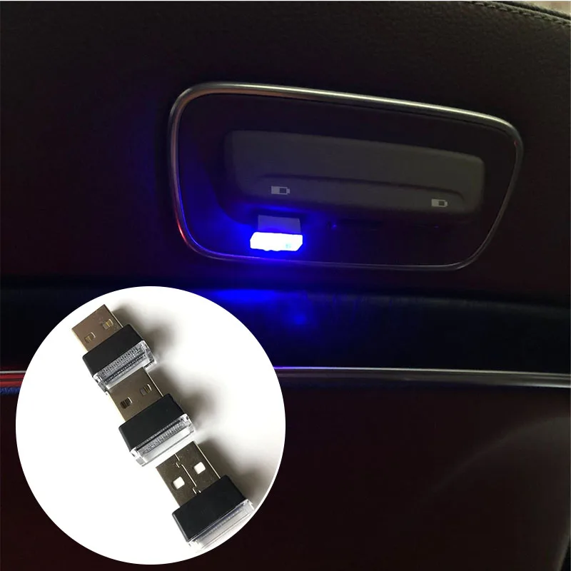 1 Piece Car USB LED Atmosphere Decorative Lights for Benz all class  A B C E S G M ML CL GLC GLE GLS CLK CLS GL GLK R SL