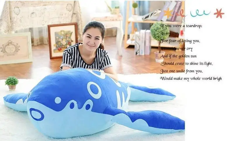 

big new creative plush Kun carp toy lovely blue fish doll gift about 120cm