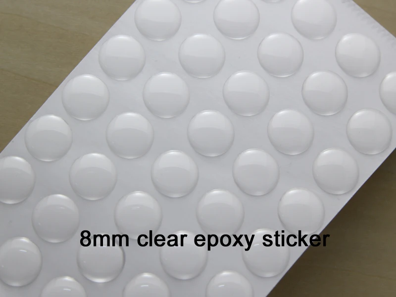 

8mm Circle 3D Epoxy Sticker Dome Epoxy Sticker For Bottle Caps DIY Jewelry Pendant Craft