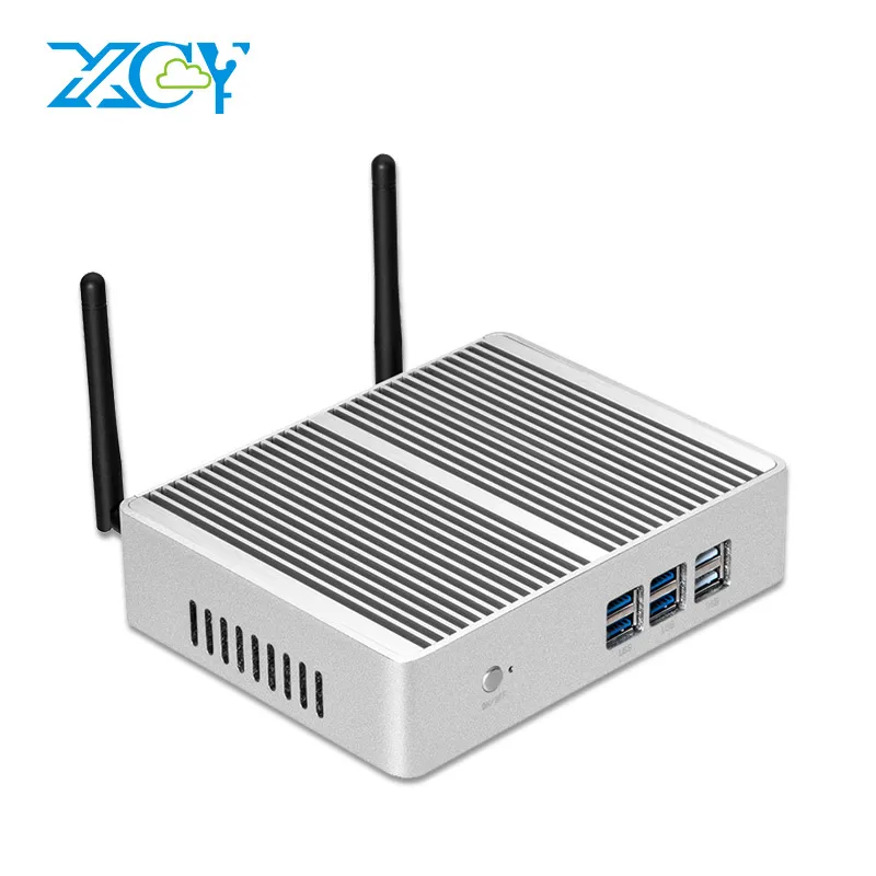 XCY 팬리스 미니 PC 인텔 코어 i7 4500U i5 4200U i3 5005U Windows 10 HDMI VGA 디스플레이 300Mbps Wi-Fi 기가비트 이더넷 Linux HTPC 썸네일 7