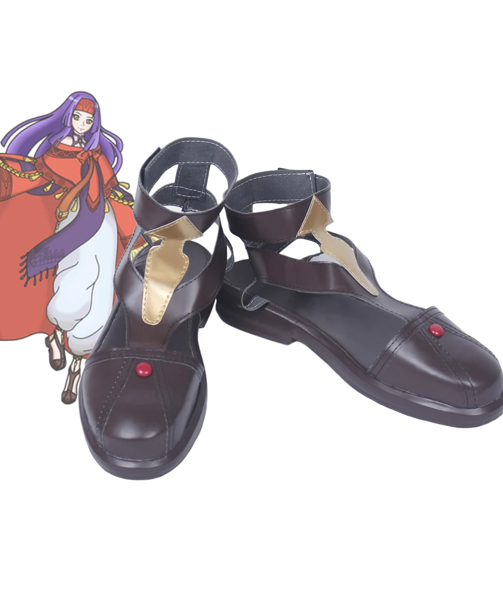 Sanaki Cosplay godło ognia Sanaki Cosplay ShoesBrown sandały wykonane na zamówienie dla dorośli i dzieci w dowolnym rozmiarze