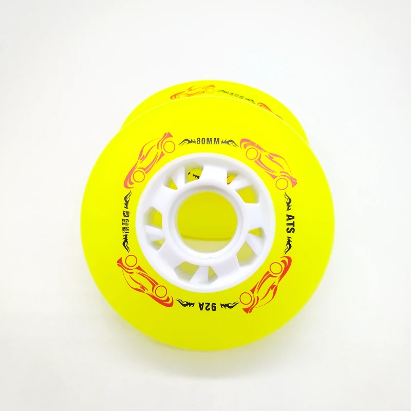 Roller wheel inline skate wheel sliding wheel braking wheel 92a 72 76 80mm  hardness 92a 8wheels/lot