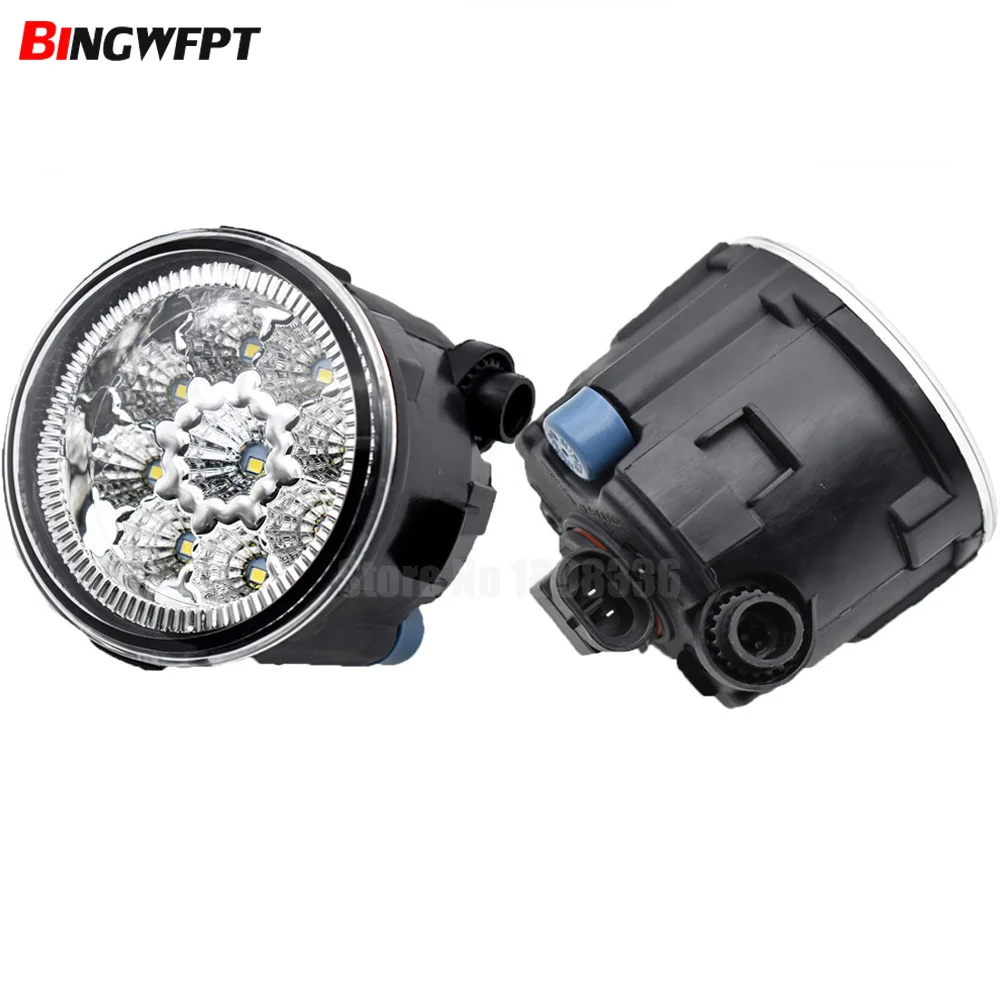 مجموعة مصابيح ضباب أمامية ليد لتزيين السيارة (يسار + يمين) 26150-8990B لسيارة نتيدا جوكي باترول 3 يسان 62-