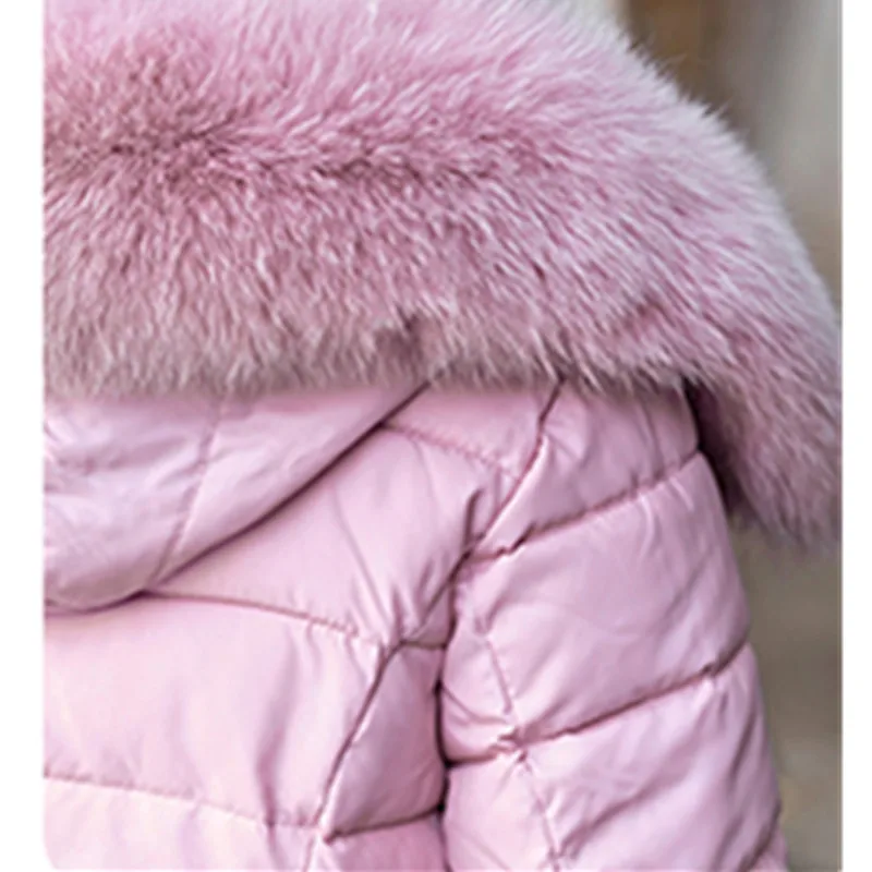 UHYTGF Womans Winter Coats Down Cotton Cold Protection Warm Jackets Fashion Fur Collar Hooded Casual 3XL Big Size Outerwear 398