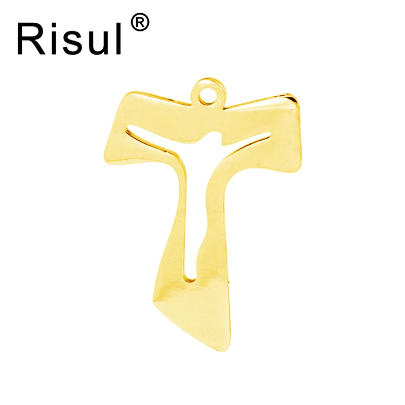 

Risul Jesus in Cross blank pendant both sides mirror polished stainless steel high quality pendant wholesale 100pcs