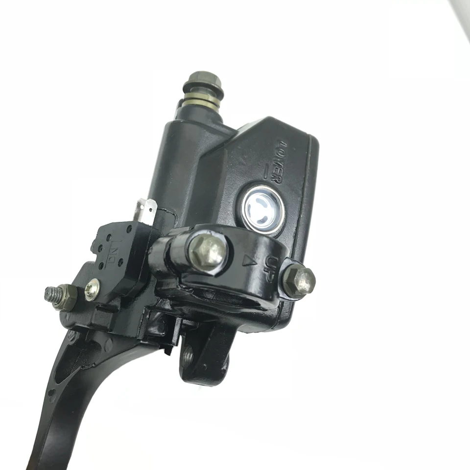 Black 25mm Handlebar With M10 Mirror mounting holes Motorcycle Hydraulic Clutch lever Brake Pump Master Cylinder Handle