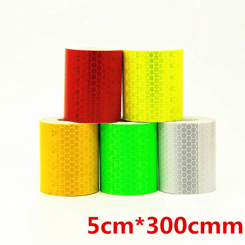 100 pcs Reflective Decoration Automobiles Warning Safety Tape Film Auto Reflector tape sticker