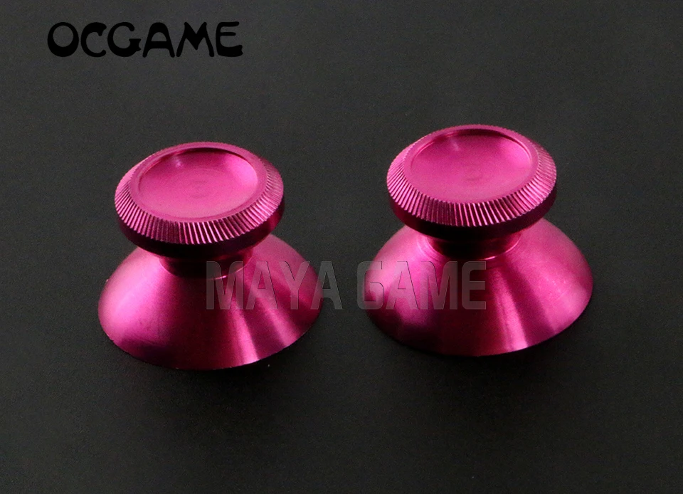 

OCGAME 120pcs/lot=60pairs Aluminum Metal Joystick Cap Thumbsticks Chrome Joystick Caps for xboxone Xbox One Controller