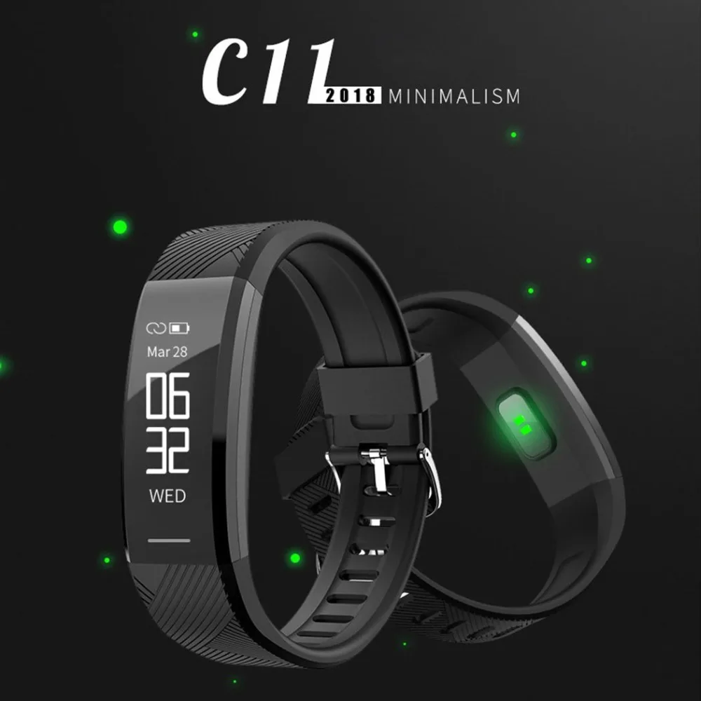 C11 Smart band Wristbands Professional Waterproof IP67 Sport Wearable Devices Smartwatch For IOS Android XIAOMI Band 2