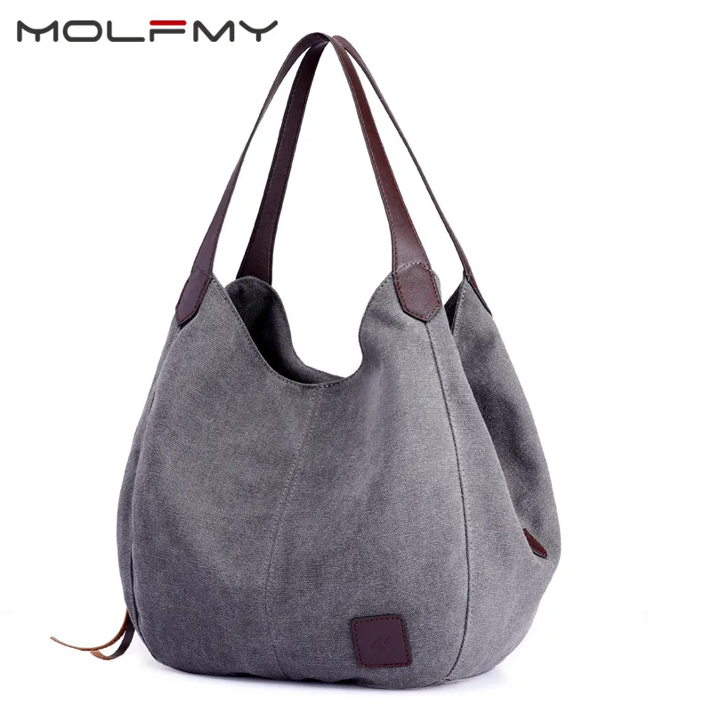 Trendy Canvas Bag Vintage Canvas Shoulder Bag Women Handbags Ladies Hand Bag Tote Casual Bolsos Mujer Hobos Bolsas Feminina