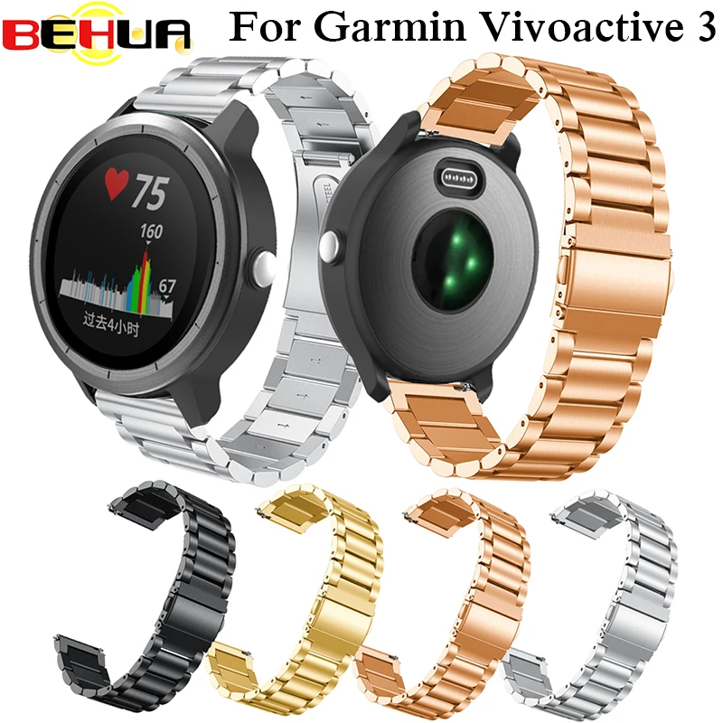 Xem Ban Nhạc Cổ Tay dây đeo Cho Garmin vivoactive 3 Dây Đeo Thay Thế Watchband Cho Garmin vivoactive3 ban nhạc Dây Đeo Cổ Tay 20 mét Rose gold