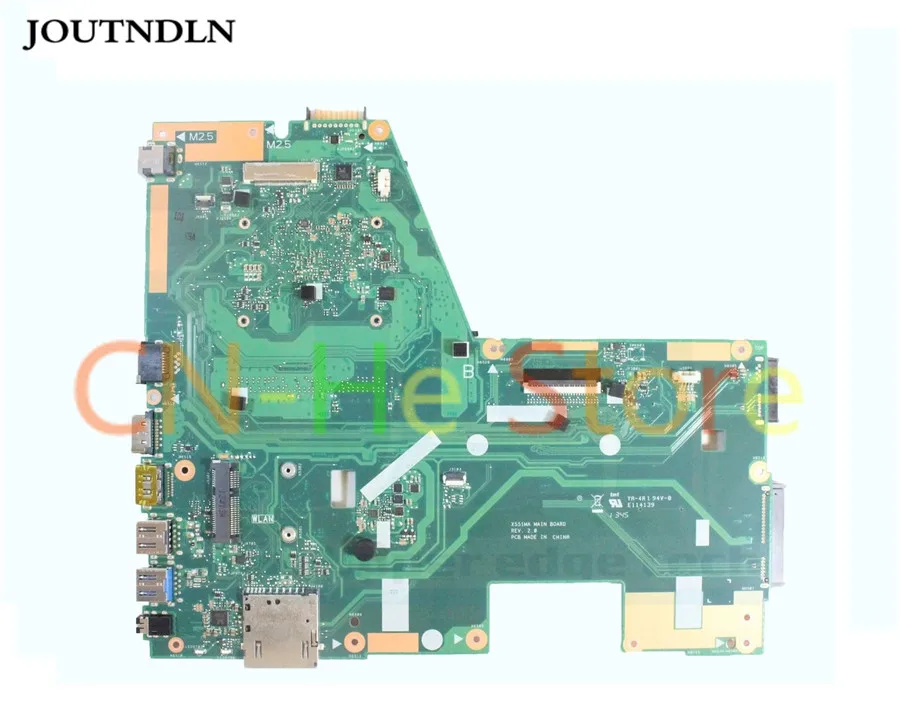 Original FOR ASUS X551 X551M X551MA Laptop Motherboard 60NB0480-MB1501 W N2815 CPU REV2.0