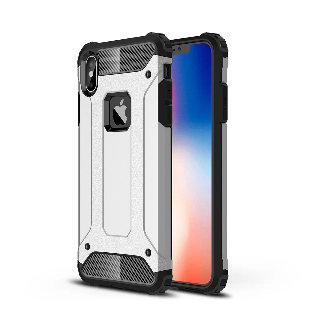 10pcs/Lot 2 In 1 Rugged Armor Hard PC Shockproof Cover Case For Iphone 14 13 12 Mini 11 Pro SE 2020 Xs Max Xr X 8 7 Plus